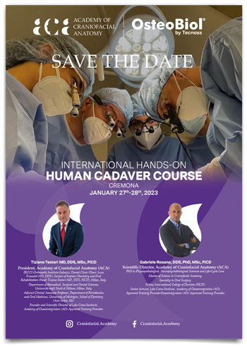 INTERNATIONAL HANDS-ON HUMAN CADAVER COURSE